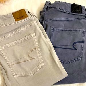Woman stretch Tom Girl long pants x 2